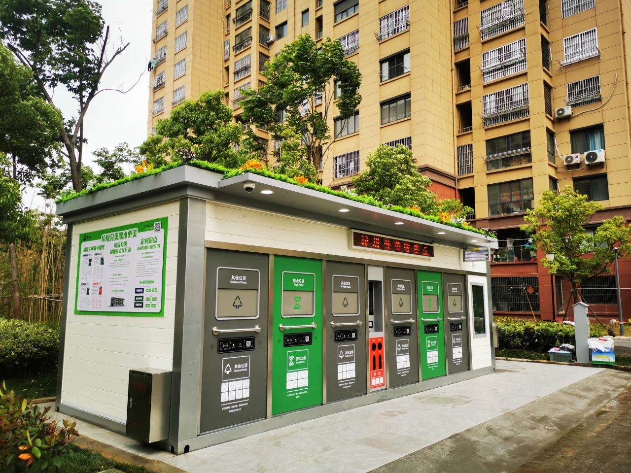 貓先生智能垃圾分類房，定時定點垃圾收集站 ，垃圾房生產廠家
