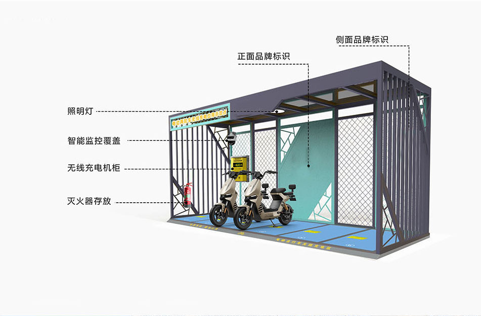 電動(dòng)車(chē)無(wú)線(xiàn)充電樁，兩輪車(chē)無(wú)線(xiàn)充電，一拖六充電樁