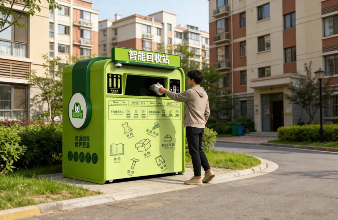 貓先生智能廢品回收箱,再生資源收集柜,小區(qū)垃圾回收站生產(chǎn)廠(chǎng)家